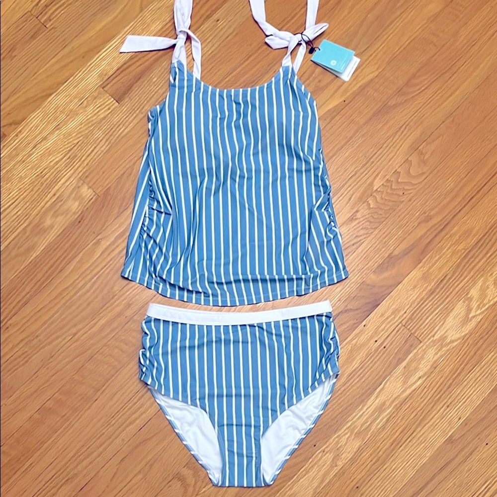 {{kindred bravely}} Nursing & Maternity Tankini & High Rise Bikini Bottoms